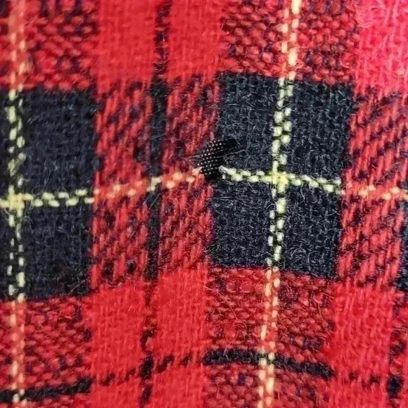 Pendleton Vintage 100% Virgin Wool Buffalo Plaid Womens Plus Size Lined Skirt 18 - Picture 2 of 10